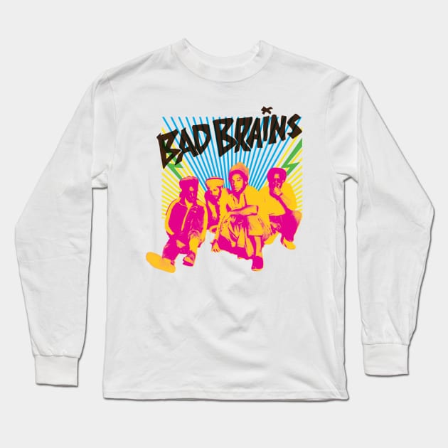 Bad Brains Long Sleeve T-Shirt by HAPPY TRIP PRESS